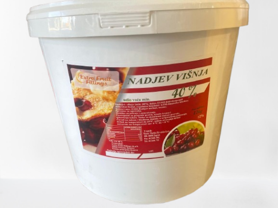 Slika Extra Fruit Fillings nadjev višnja 40% 12 kg