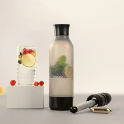 Slika iSi TWIST'N SPARKLE VIRTUOSO set za soda napitke - crni